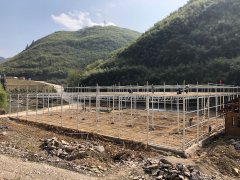 貴州玻璃溫室施工現場